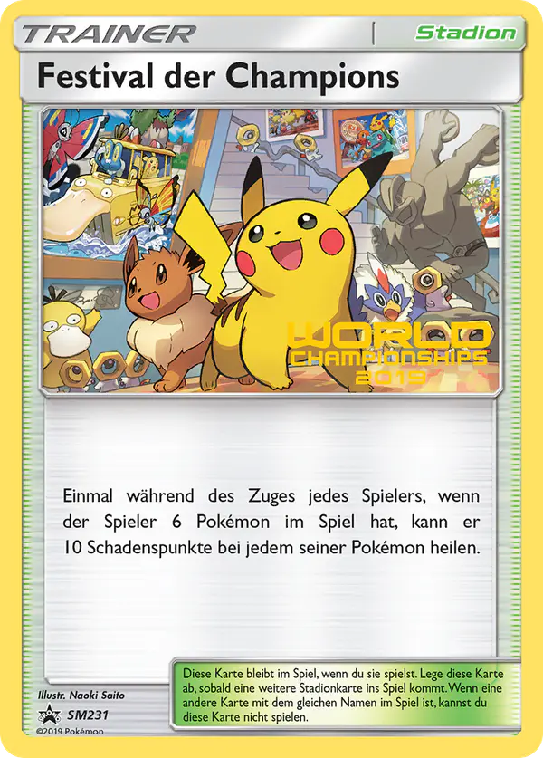 Carta Champions Festival SM231 de SM Black Star Promos
