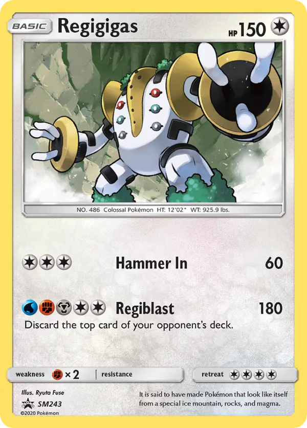 Carta Regigigas SM243 de SM Black Star Promos