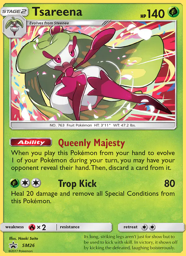 Carta Tsareena SM26 de SM Black Star Promos