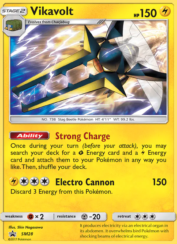 Carta Vikavolt SM28 de SM Black Star Promos