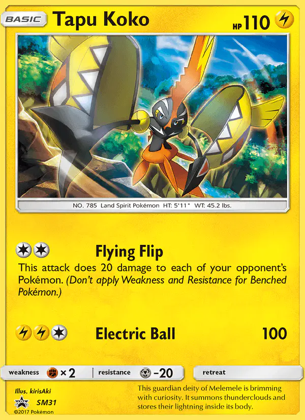 Carta Tapu Koko SM31 de SM Black Star Promos