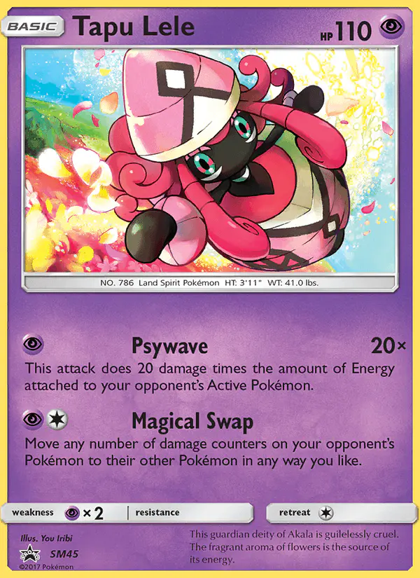 Carta Tapu Lele SM45 de SM Black Star Promos