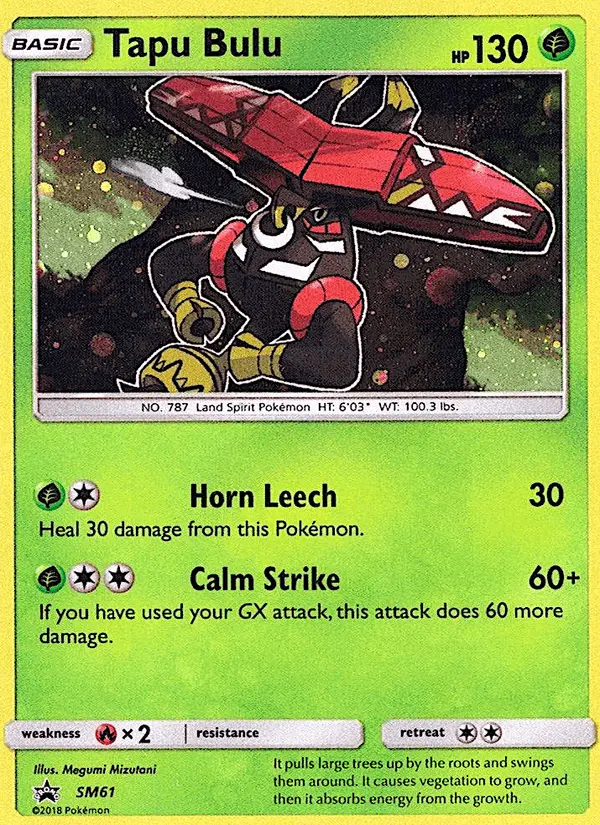 Carta Tapu Bulu SM61 de SM Black Star Promos