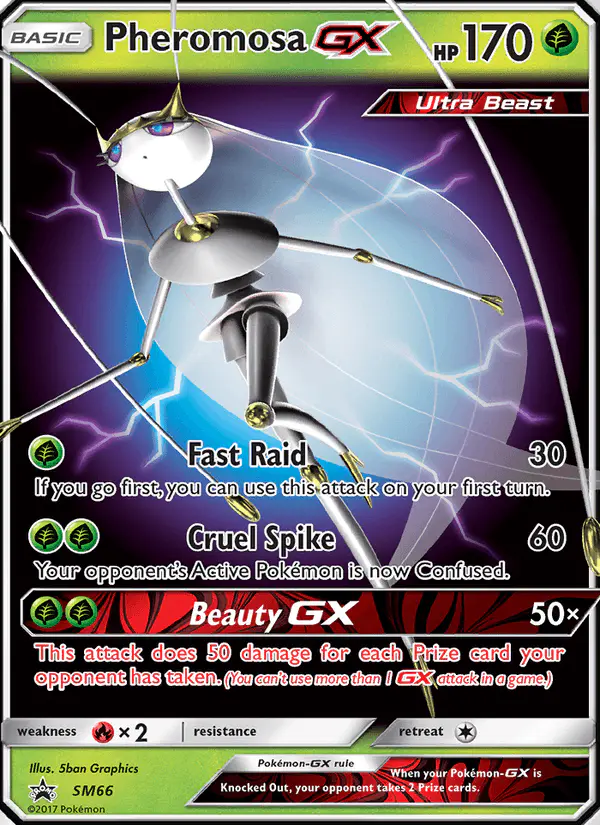 Carta Pheromosa GX SM66 de SM Black Star Promos