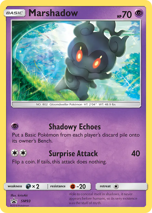 Carta Marshadow SM93 de SM Black Star Promos