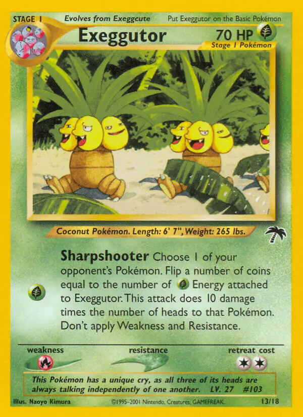 Carta Exeggutor 13/18 de Southern Islands