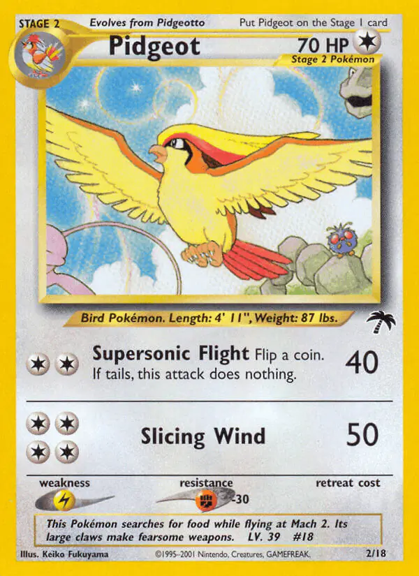 Carta Pidgeot 2/18 de Southern Islands