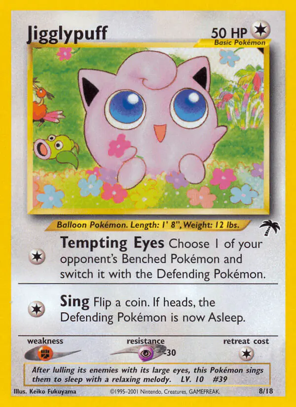 Carta Jigglypuff 8/18 de Southern Islands