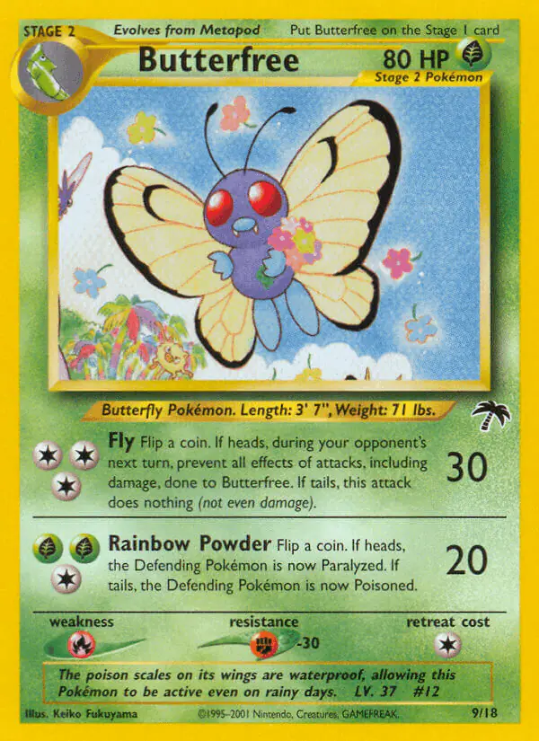 Carta Butterfree 9/18 de Southern Islands