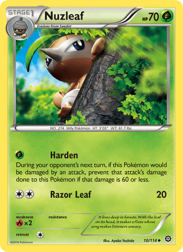 Carta Nuzleaf 10/114 de Steam Siege