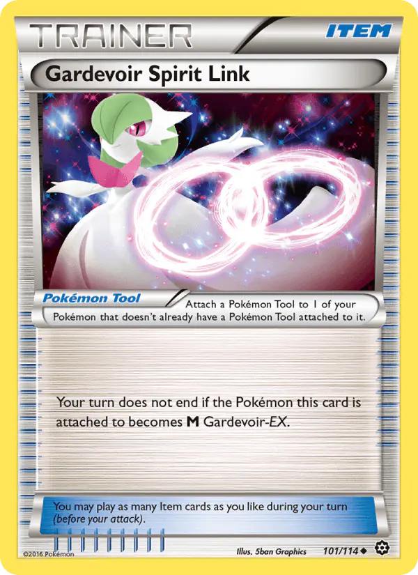 Carta Gardevoir Spirit Link 101/114 de Steam Siege