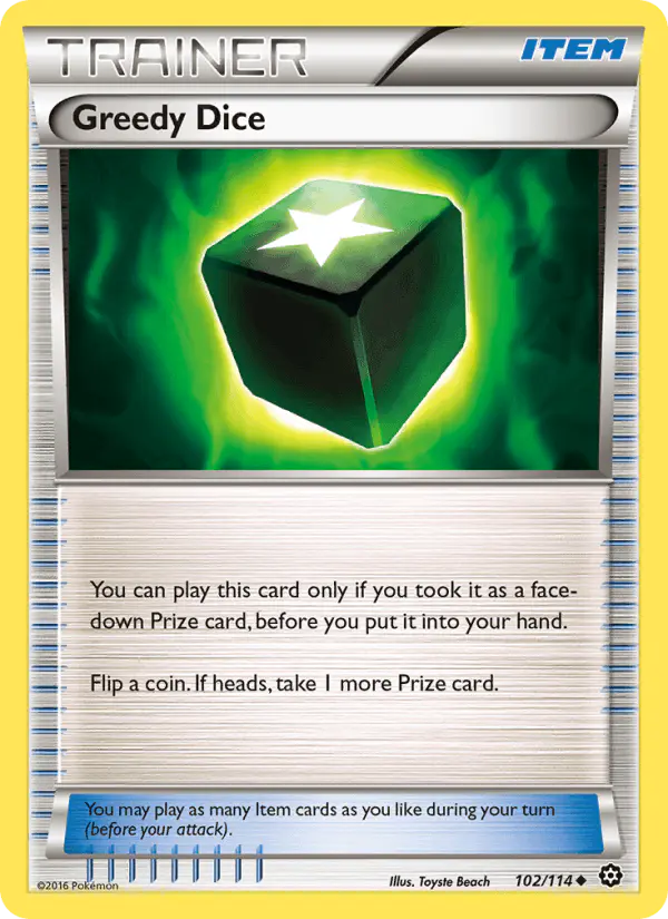 Carta Greedy Dice 102/114 de Steam Siege