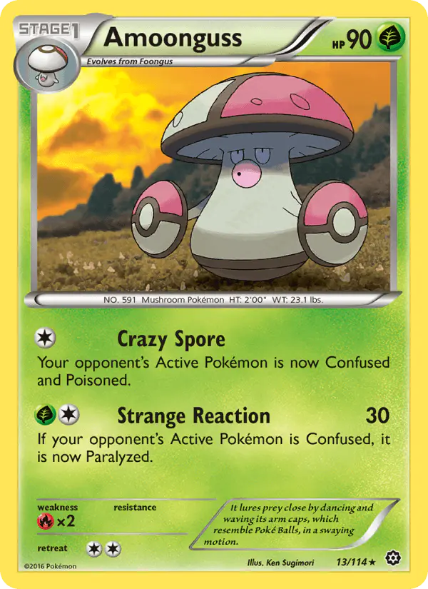 Carta Amoonguss 13/114 de Steam Siege