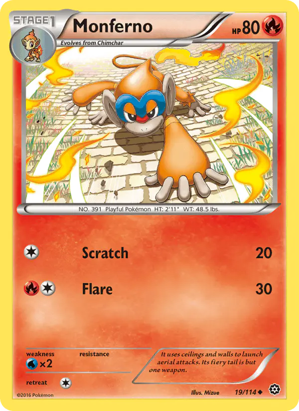 Carta Monferno 19/114 de Steam Siege