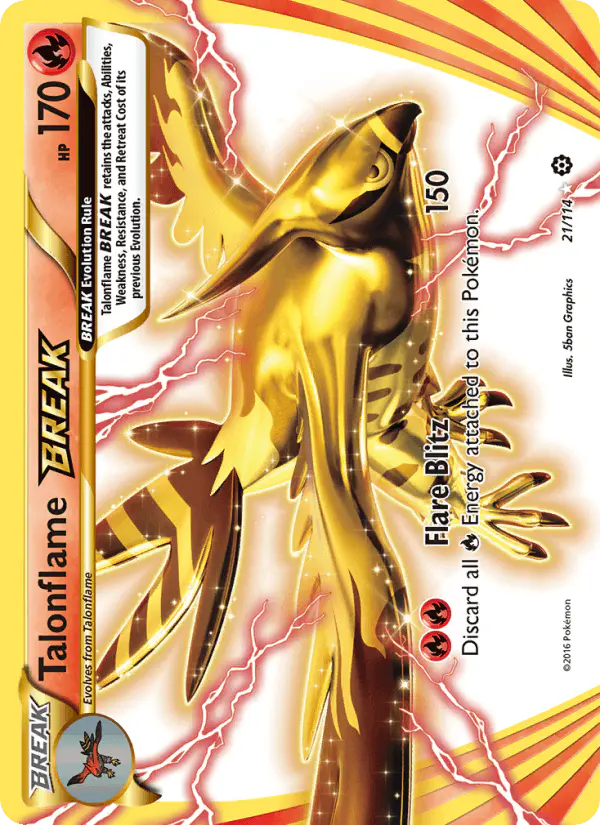 Carta Talonflame BREAK 21/114 de Steam Siege