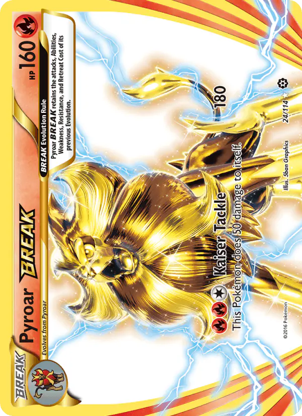 Carta Pyroar BREAK 24/114 de Steam Siege