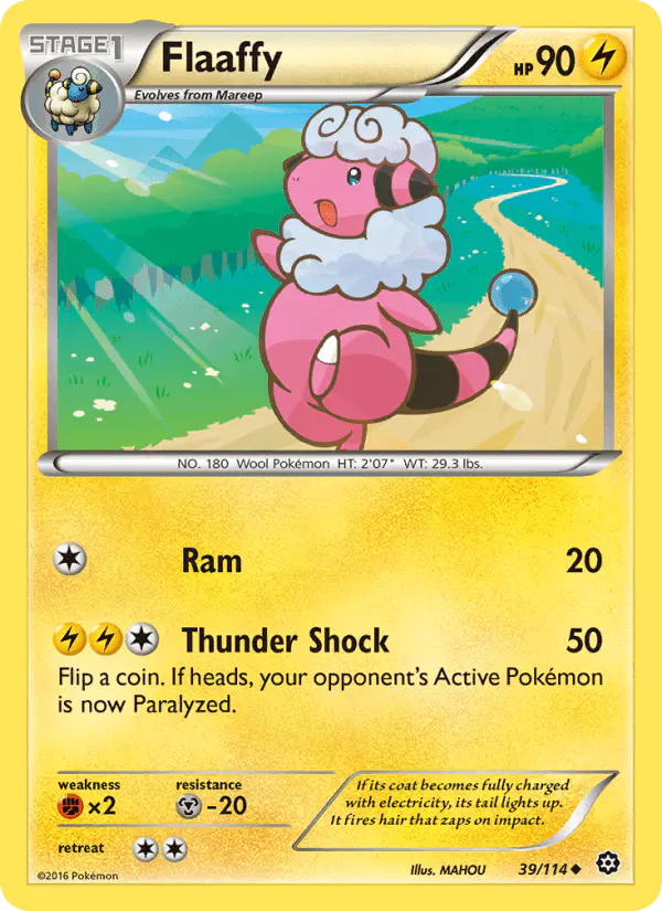 Carta Flaaffy 39/114 de Steam Siege