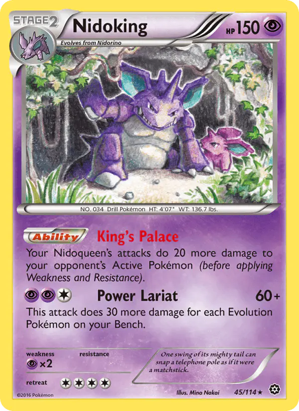 Carta Nidoking 45/114 de Steam Siege
