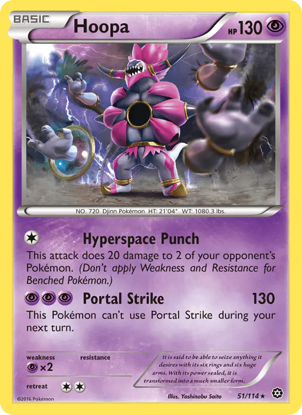 Carta Hoopa 51/114 de Steam Siege
