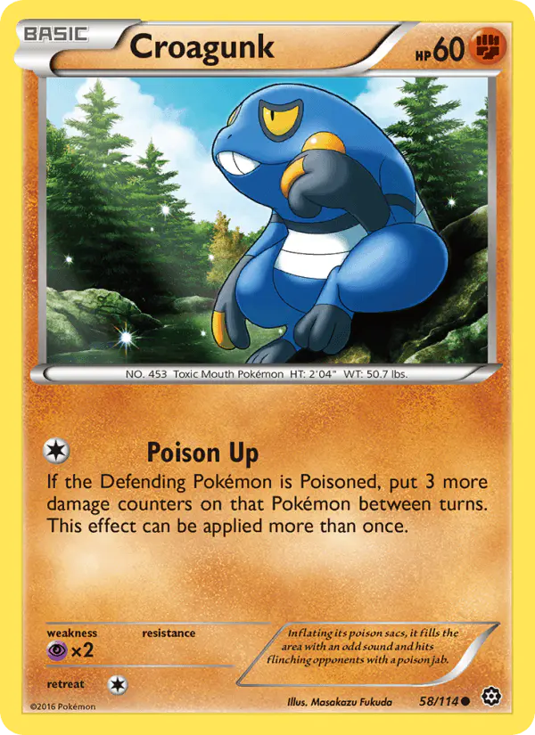Carta Croagunk 58/114 de Steam Siege