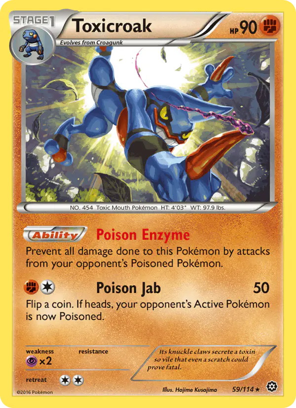 Carta Toxicroak 59/114 de Steam Siege