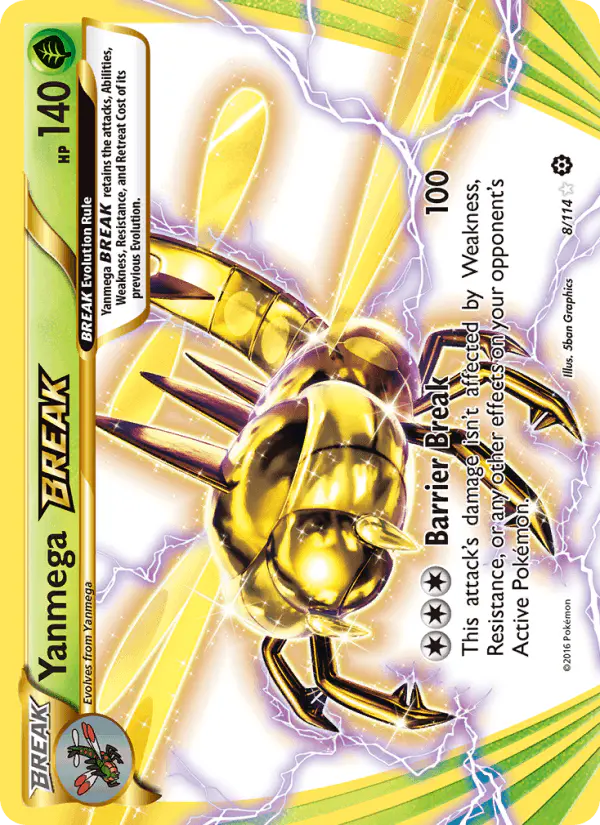 Carta Yanmega BREAK 8/114 de Steam Siege