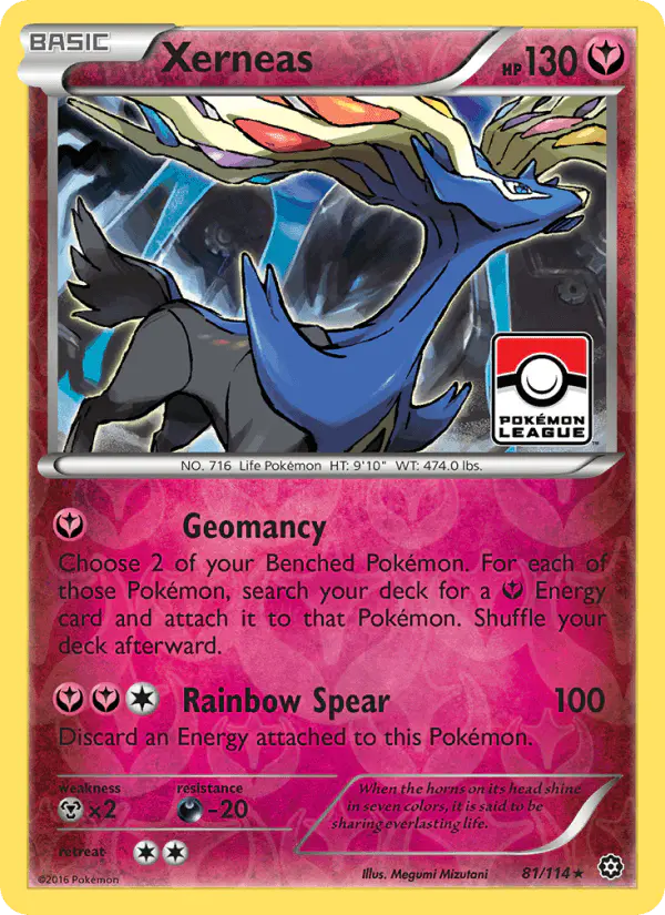 Carta Xerneas 81/114 de Steam Siege
