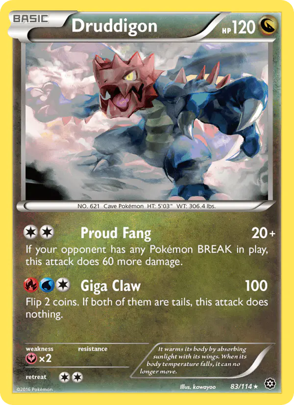 Carta Druddigon 83/114 de Steam Siege