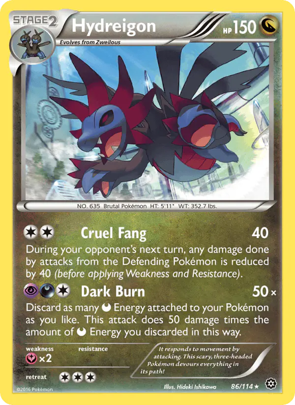 Carta Hydreigon 86/114 de Steam Siege