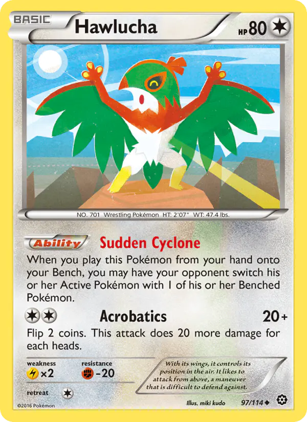 Carta Hawlucha 97/114 de Steam Siege