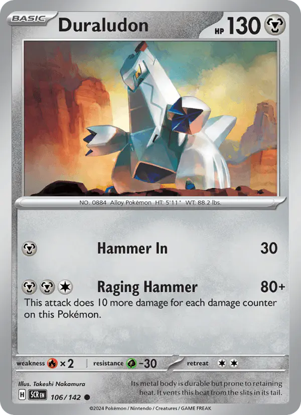 Carta Duraludon 106/142 de Stellar Crown