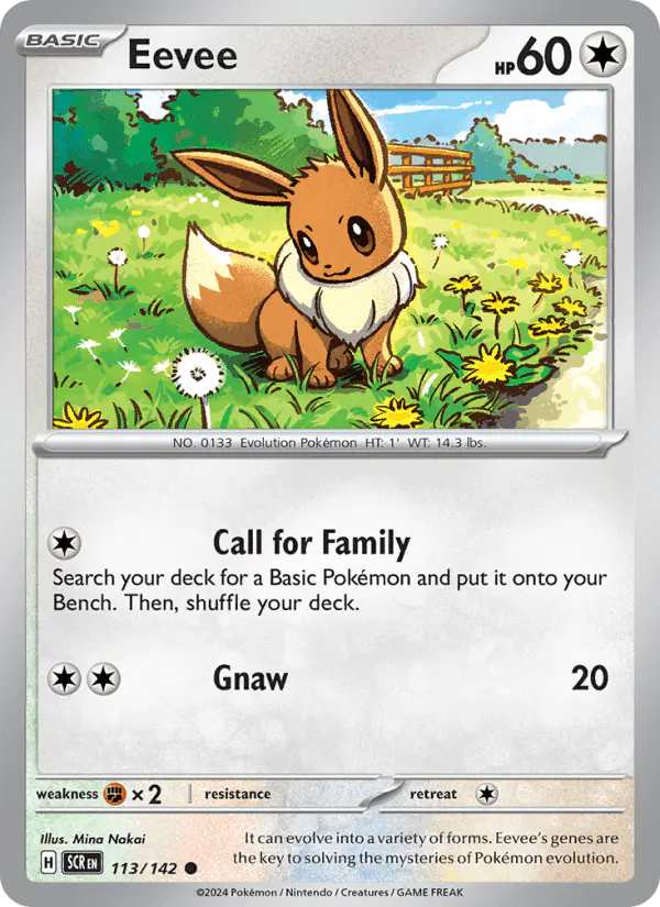 Carta Eevee 113/142 de Stellar Crown