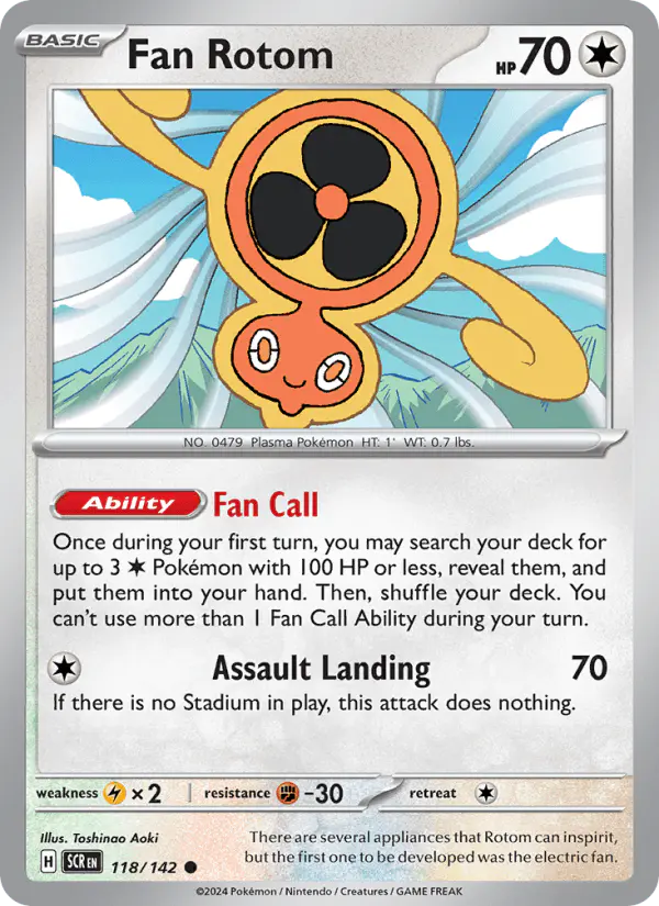 Carta Fan Rotom 118/142 de Stellar Crown