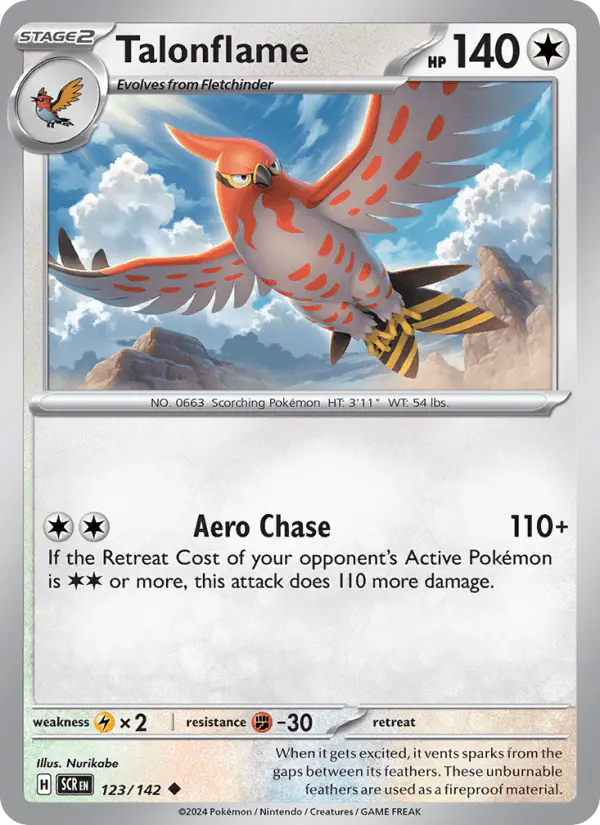 Carta Talonflame 123/142 de Stellar Crown