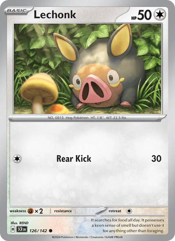 Carta Lechonk 126/142 de Stellar Crown