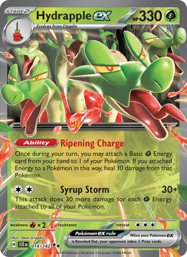 Carta Hydrapple ex 014/142 de Stellar Crown