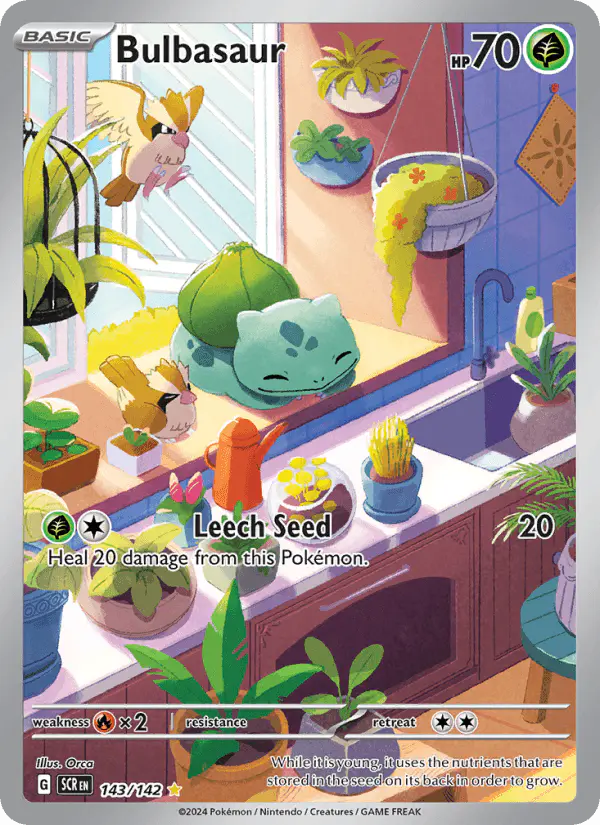 Carta Bulbasaur 143/142 de Stellar Crown
