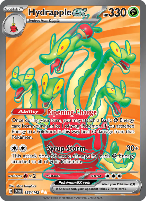 Carta Hydrapple ex 156/142 de Stellar Crown