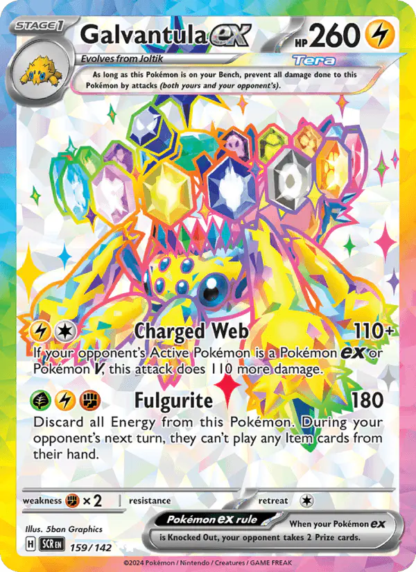 Carta Galvantula ex 159/142 de Stellar Crown