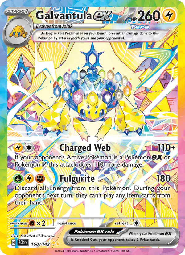 Carta Galvantula ex 168/142 de Stellar Crown