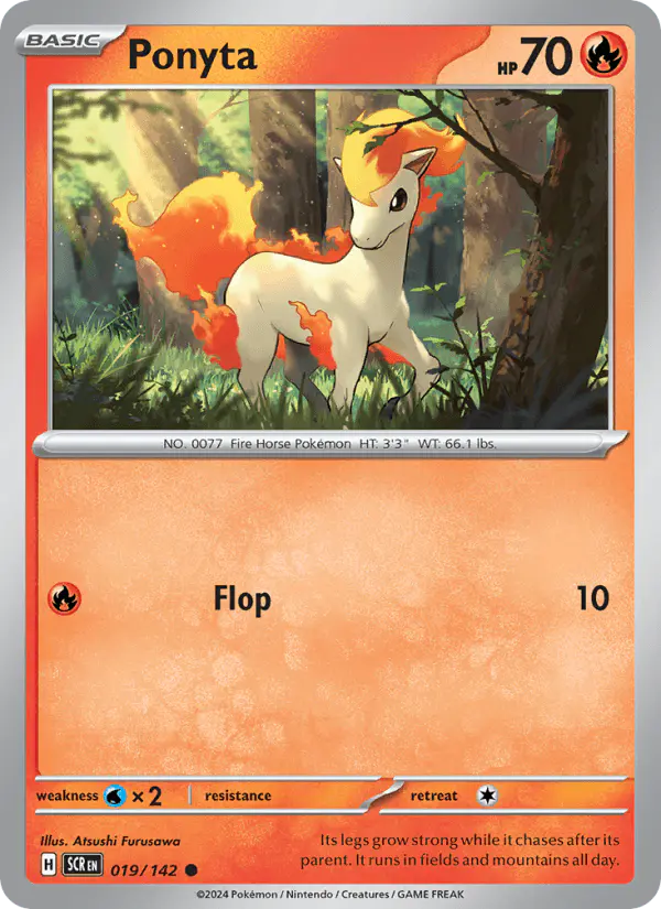 Carta Ponyta 019/142 de Stellar Crown