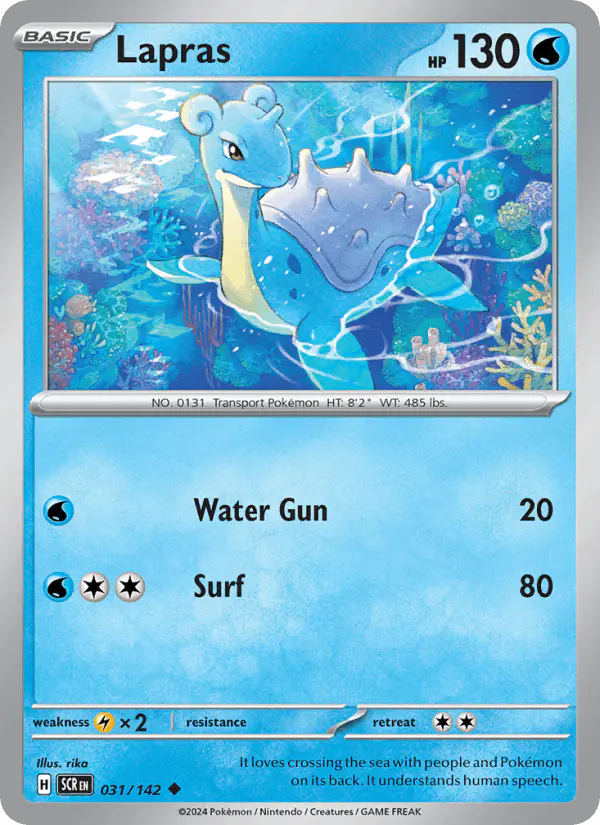 Carta Lapras 031/142 de Stellar Crown