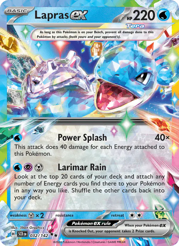 Carta Lapras ex 032/142 de Stellar Crown
