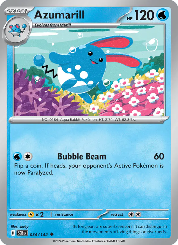 Carta Azumarill 034/142 de Stellar Crown