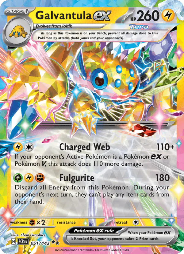 Carta Galvantula ex 051/142 de Stellar Crown