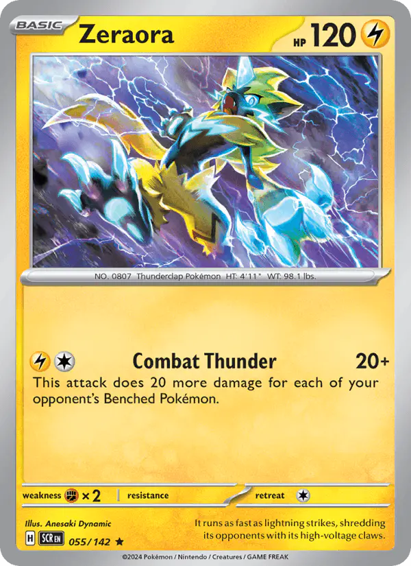 Carta Zeraora 055/142 de Stellar Crown