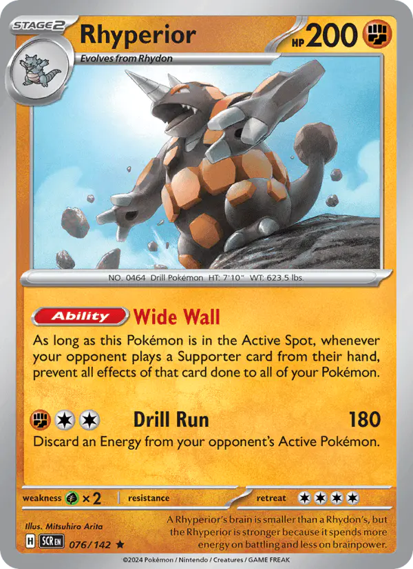 Carta Rhyperior 076/142 de Stellar Crown