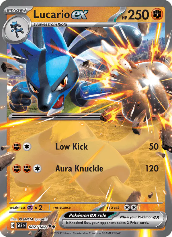 Carta Lucario ex 082/142 de Stellar Crown