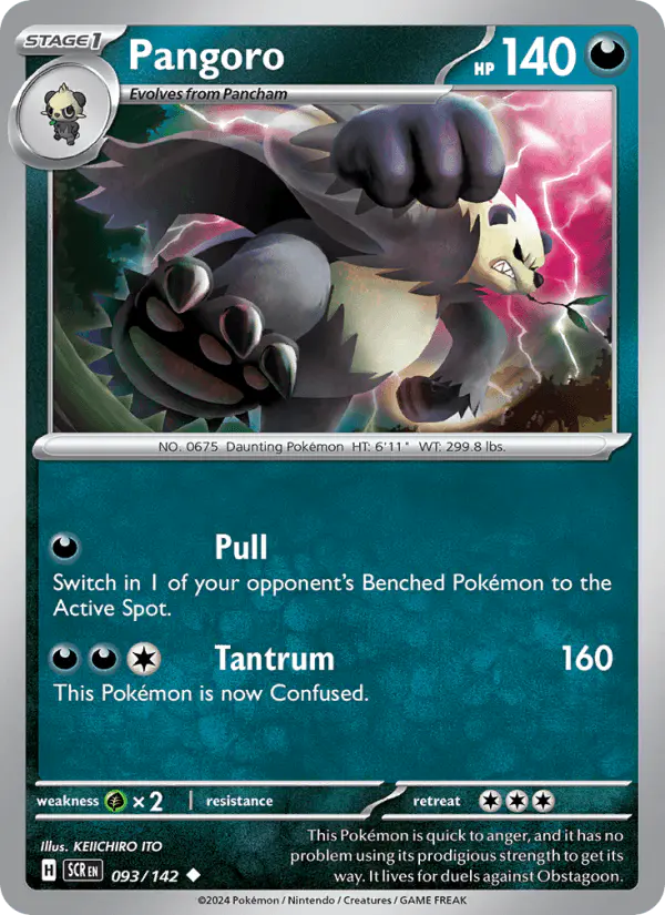 Carta Pangoro 093/142 de Stellar Crown