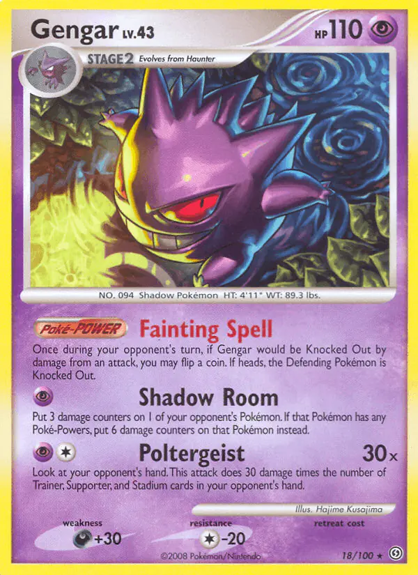 Carta Gengar 18/100 de Stormfront